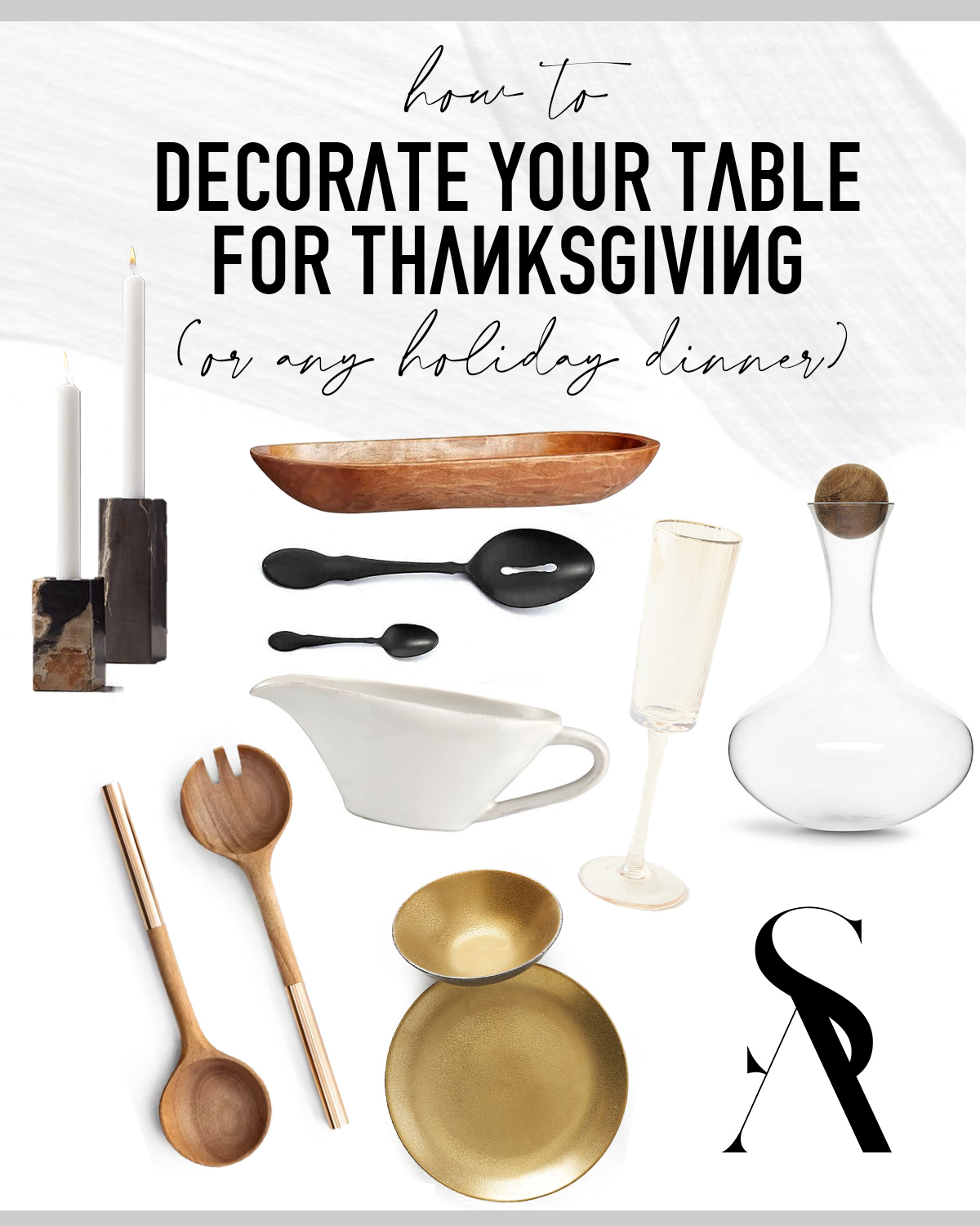 How to Decorate Your Table for Thanksgiving (or any holiday dinner)